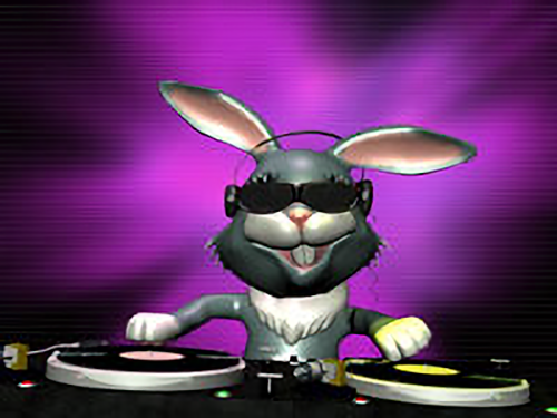 e bunny spinning some vinyl © Jeffrey Collingwood - Fotolia.com